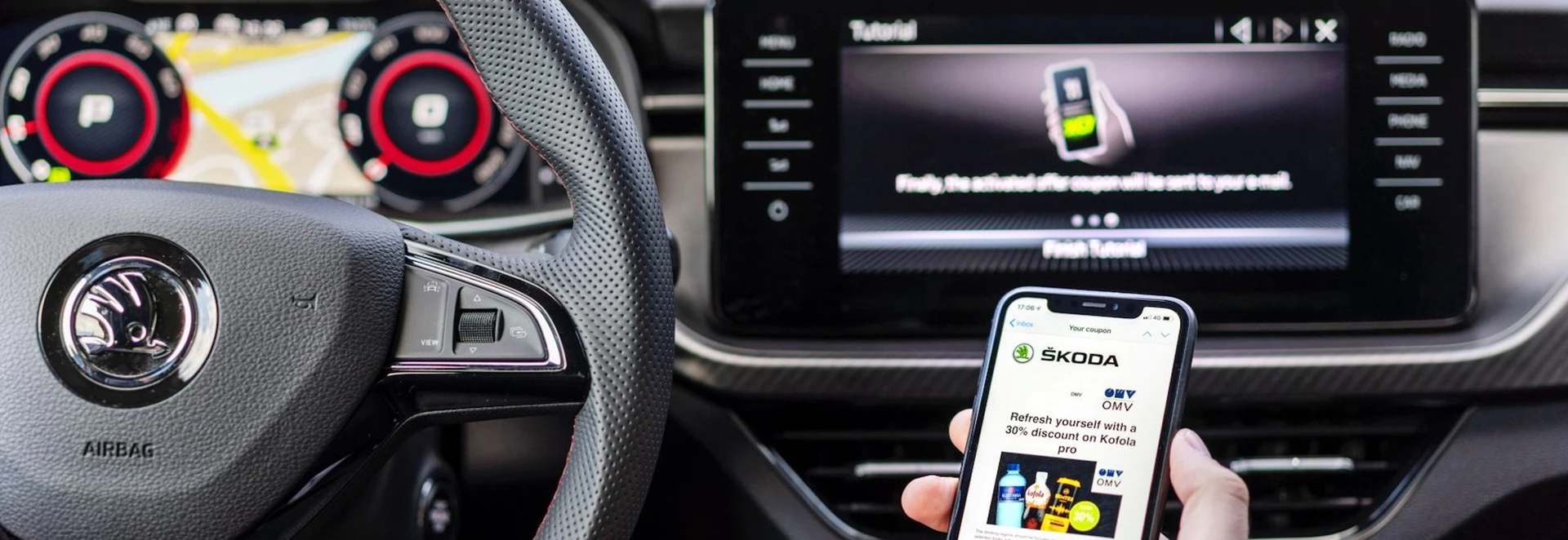 Skoda Marketplace launches to give drivers in-car alerts to discounts at nearby shops 